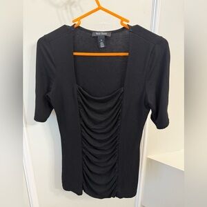 White House Black Market Cute Blouse With Gold Pendent Sleeve